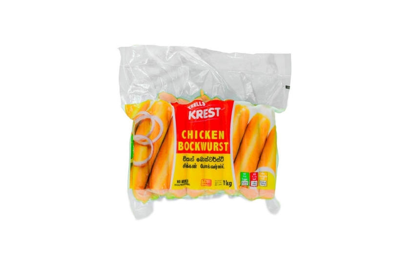KEELLS KREST CHICKEN BOCKWURST 1 KG